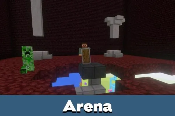 Arena from Kevins Elytra Mace PvP Practice Map for Minecraft PE