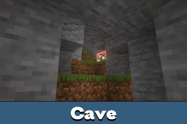 Cave from Clear Sight Mod for Minecraft Bedrock