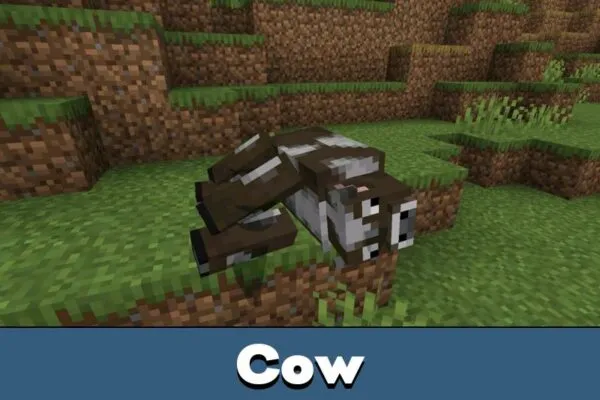 Cow from Real Ragdoll Mod for Minecraft Bedrock