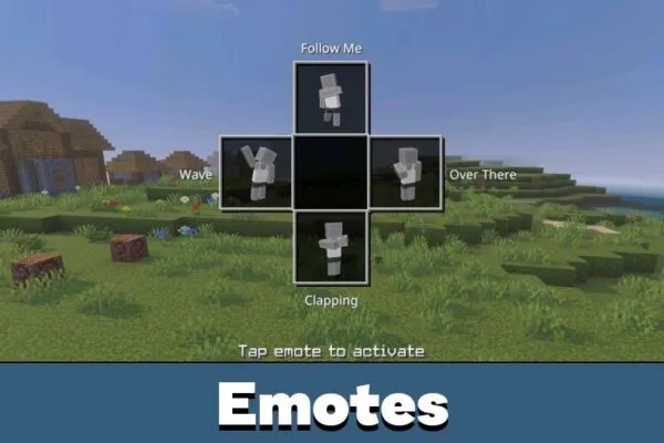 Emotes from Lunar Client Mod for Minecraft PE