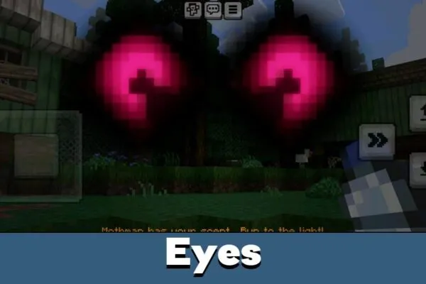 Eyes from Mothman mod for Minecraft PE