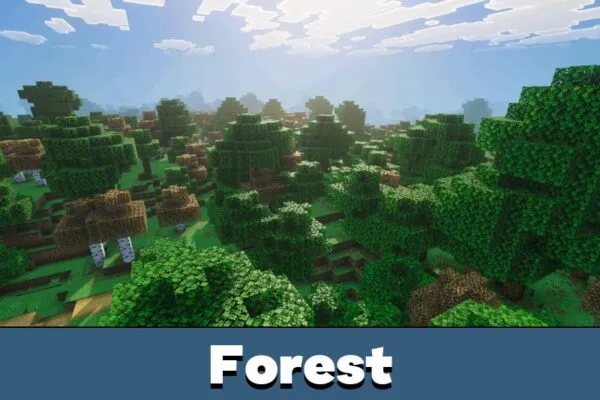 Forest from Mellow Shaders for Minecraft PE