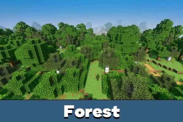 Forest from Mike Visuals Shader for Minecraft PE