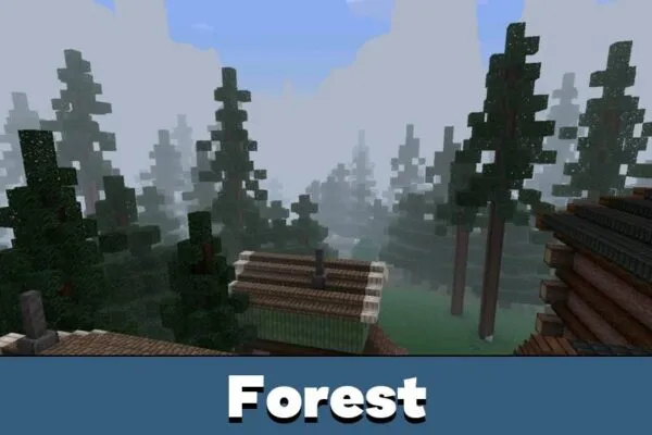 Forest from Mothman mod for Minecraft PE