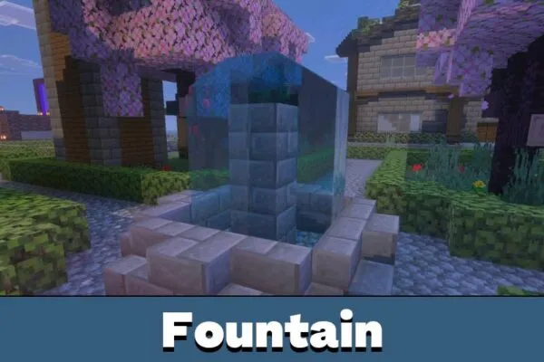 Fountain from 2000 Days Hardcore Survival Map for Minecraft PE