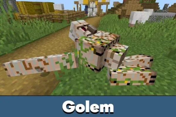 Golem from Real Ragdoll Mod for Minecraft Bedrock