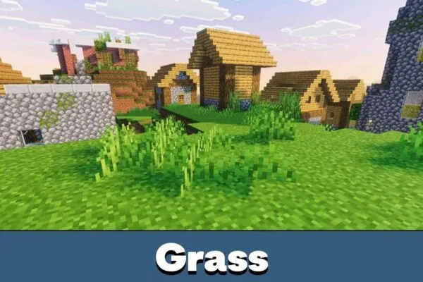Grass from PureTone Visuals Shader for Minecraft Bedrock