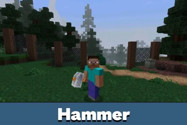 Hammer from Mothman mod for Minecraft PE