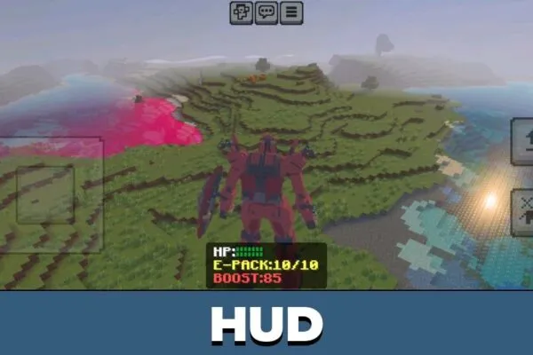 HUD from Gundam Mod for Minecraft PE