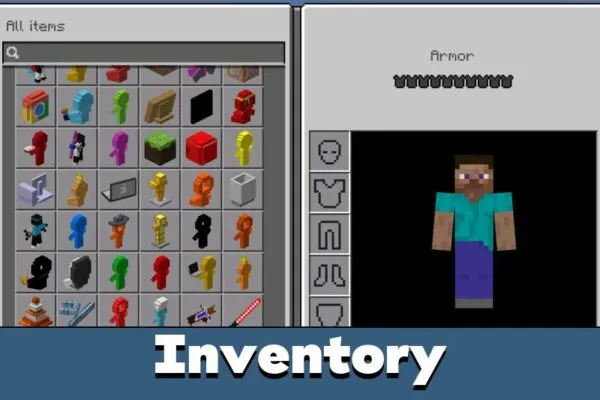 Inventory from Alan Becker AvM AvA mod Minecraft PE