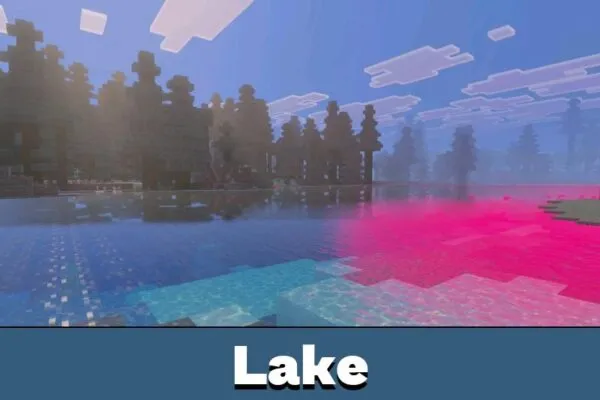 Lake from 2000 Days Hardcore Survival Map for Minecraft PE