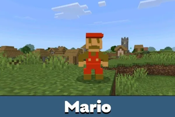 Mario from Alan Becker AvM AvA mod Minecraft PE