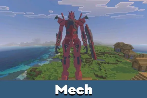 Mech from Gundam Mod for Minecraft PE