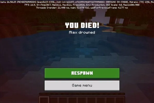 Minecraft 26.50.25 apk gameplay