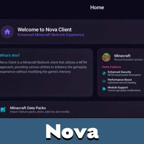 Nova Client for Minecraft PE