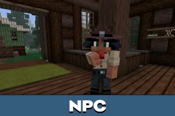 NPC from Mothman mod for Minecraft PE