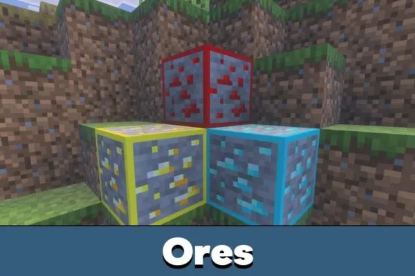 Ores from Education Mods for Minecraft PE