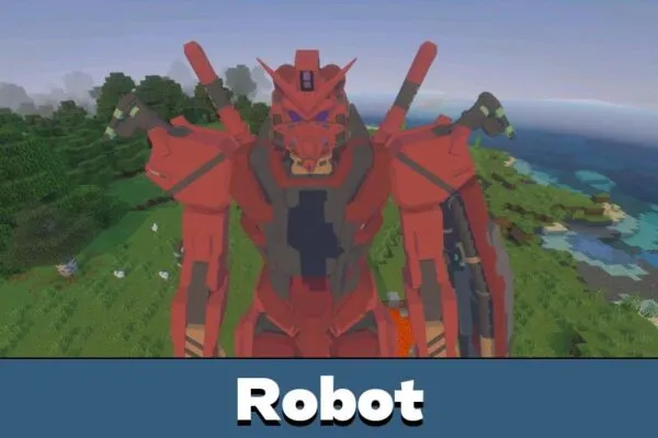 Robot from Gundam Mod for Minecraft PE