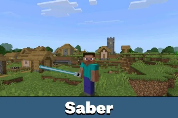 Saber from Alan Becker AvM AvA mod Minecraft PE