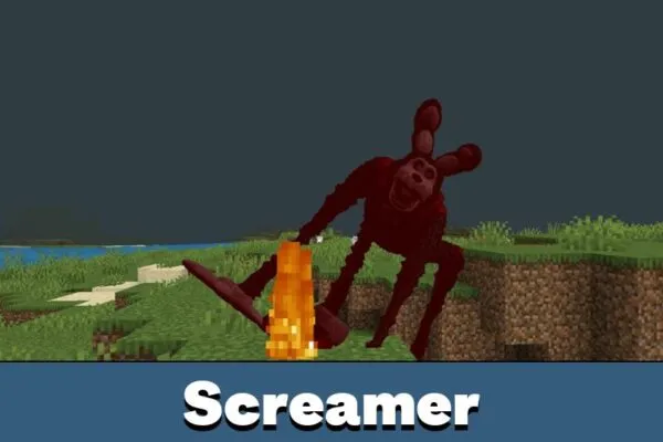 Screamer from Please Leave Me Alone mod for Minecraft Bedrock