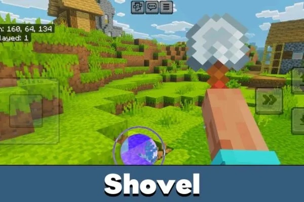 Shovel from View Model A&S by Justpals Texture Pack for Minecraft Bedrock