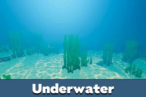 Underwater from PureTone Visuals Shader for Minecraft Bedrock