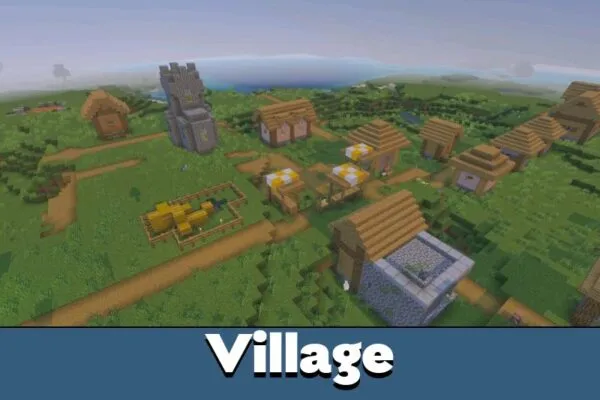 Village from Vulkan Core Texture Pack for Minecraft PE