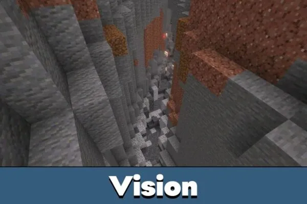 Vision from Clear Sight Mod for Minecraft Bedrock