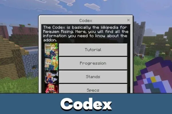 Codes from Requiem Rising Mod for Minecraft Bedrock