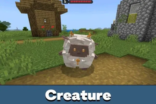 Creature from Palcraft Mod for Minecraft Bedrock