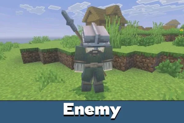 Enemy from Viking Mod for Minecraft Bedrock