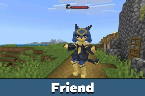 Friend from Palcraft Mod for Minecraft Bedrock