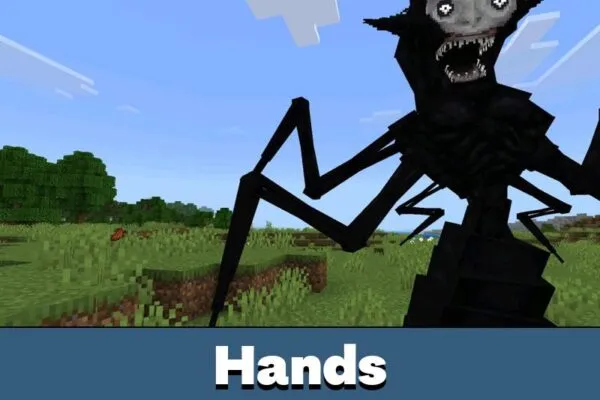 Hands from The Growling Man Mod for Minecraft Bedrock