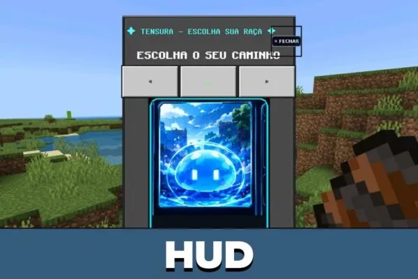 HUD from Tensura Reincarnated Requiem Mod for Minecraft Bedrock