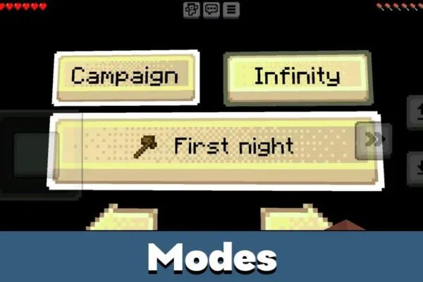 Modes from Cube Breakers Map for Minecraft Bedrock