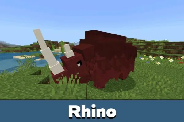 Rhino from Ice Age Mod for Minecraft Bedrock