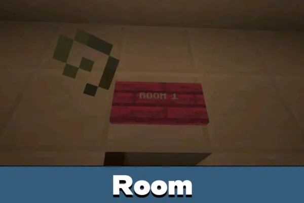 Room from The Strange Passenger Horror Map for Minecraft Bedrock
