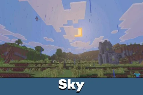 Sky from Newb x Zacraft Shader for Minecraft Bedrock