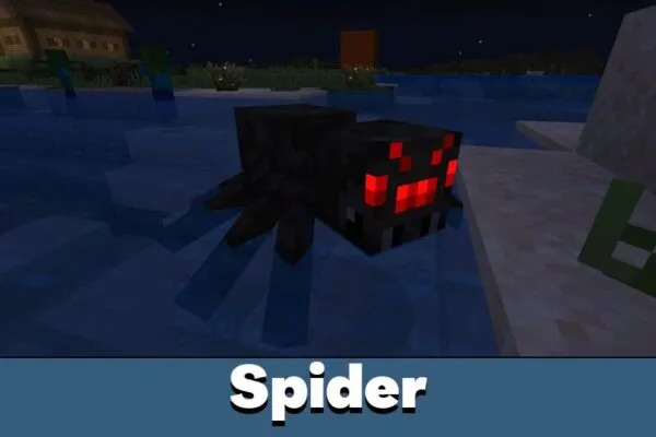 Spider from The Disturbed Mod for Minecraft Bedrock
