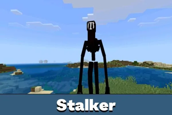 Stalker from The Silhouette Mod for Minecraft Bedrock