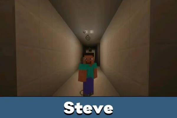Steve from The Strange Passenger Horror Map for Minecraft Bedrock