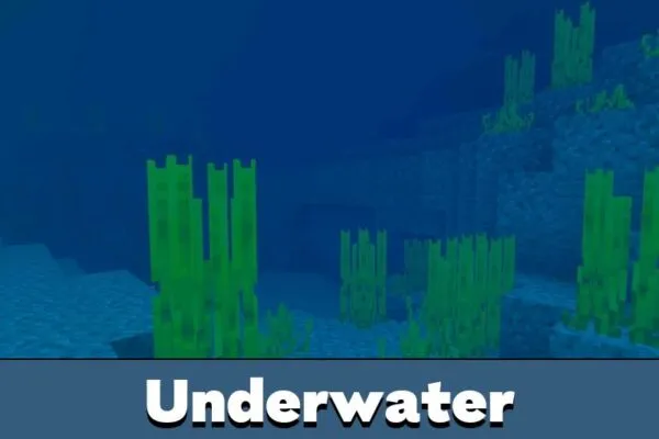 Underwater from Newb x Zacraft Shader for Minecraft Bedrock