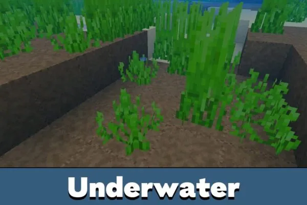 Underwater from Debo Shader for Minecraft Bedrock