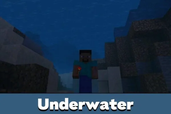 Underwater from The Disturbed Mod for Minecraft Bedrock