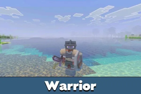 Warrior from Viking Mod for Minecraft Bedrock