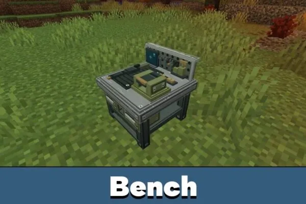 Bench from Nordic Operations Mod for Minecraft Bedrock