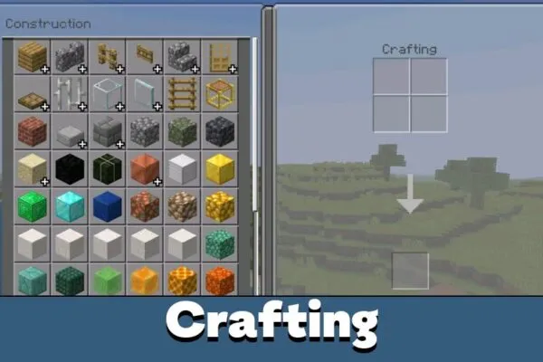 Crafting from Verxhade Client for Minecraft Bedrock