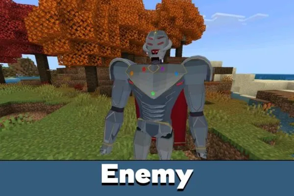 Enemy from Infinity Ultron Mod for Minecraft Bedrock