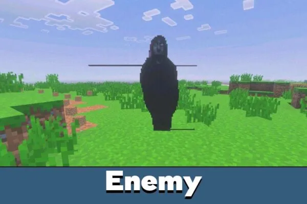 Enemy from No Players Online Mod for Minecraft Bedrock