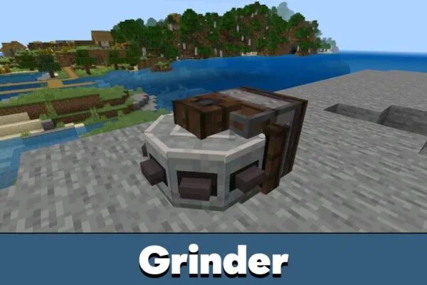 Grinder from Invent Aeronautics Mod for Minecraft Bedrock